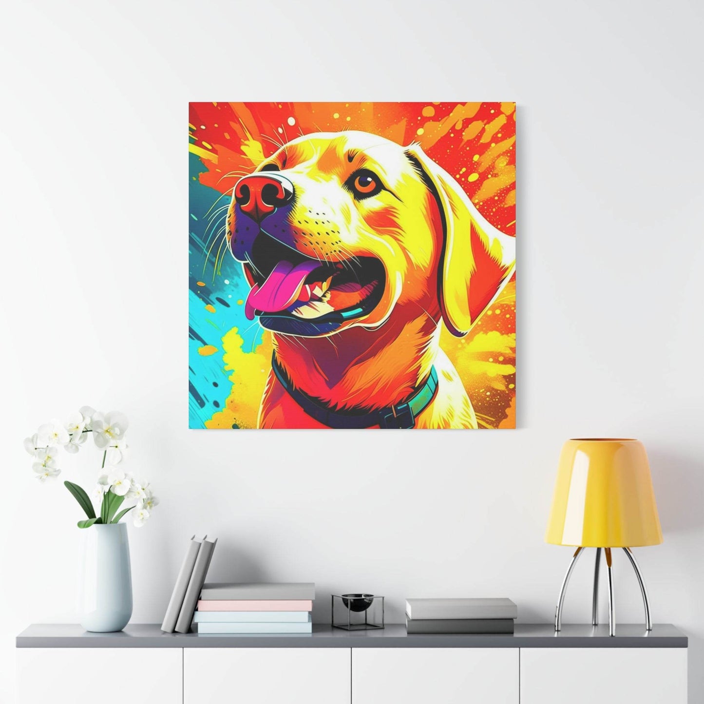 labrador print, labrador puppy