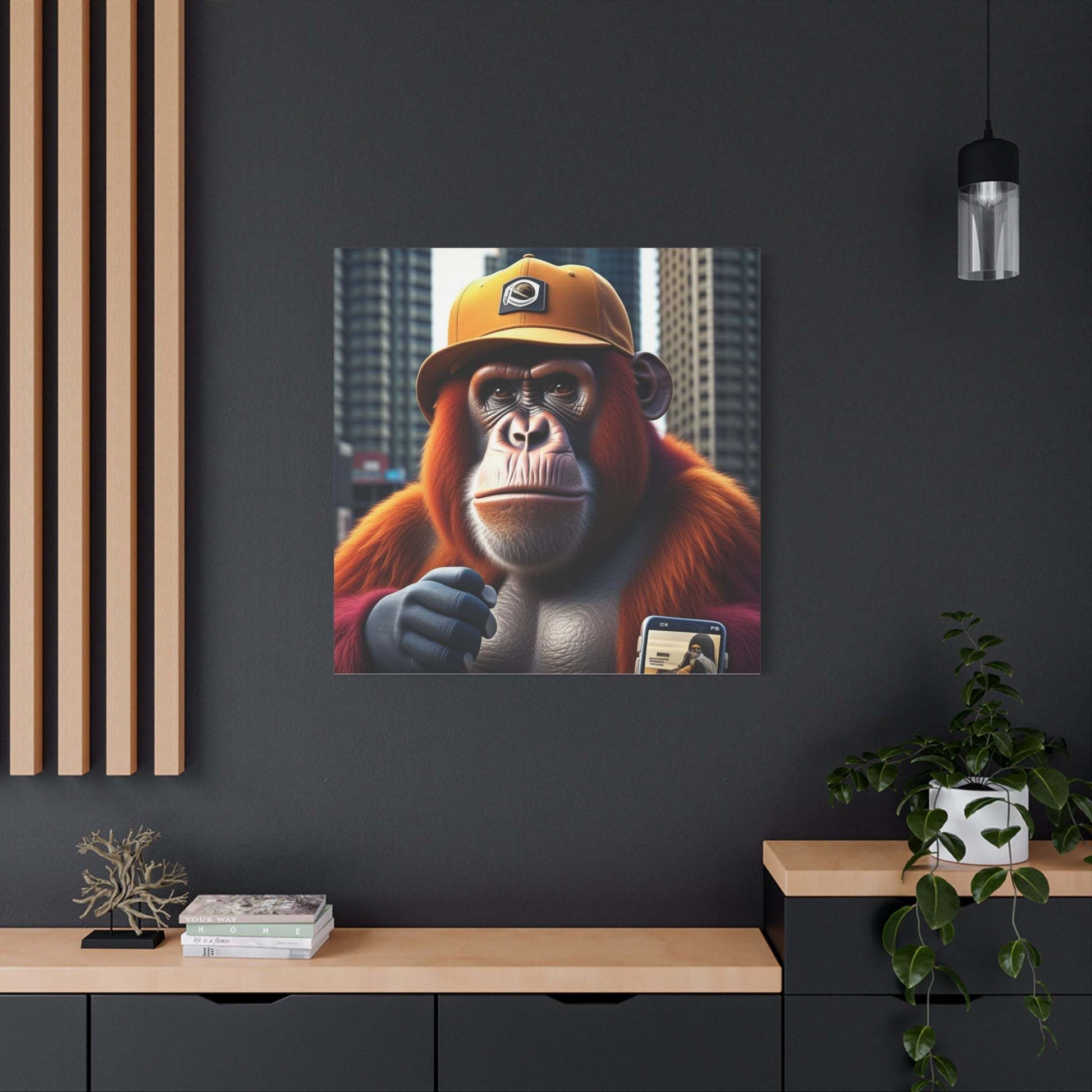 monkey artwork, gaming wall art, monkey wall art canvas