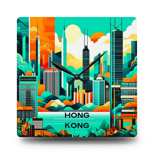 unique wall clock, hong kong clock