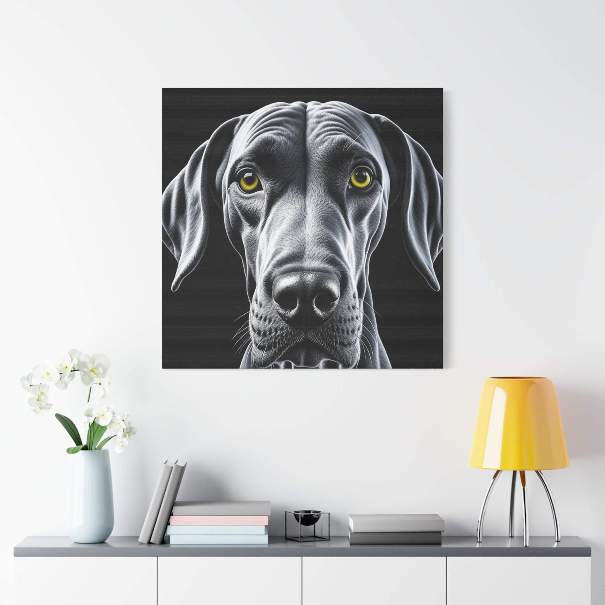 great dane artwork, great dane canvas