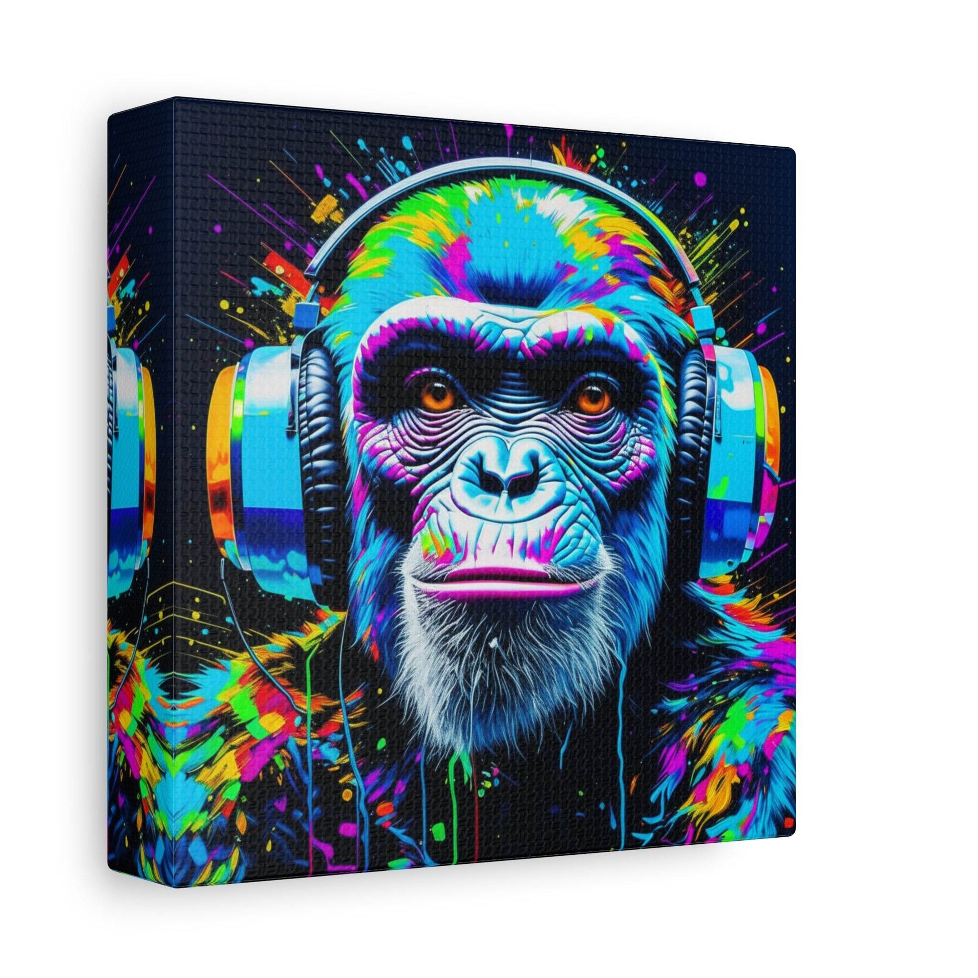 monkey artwork, gaming wall art, monkey wall art canvas