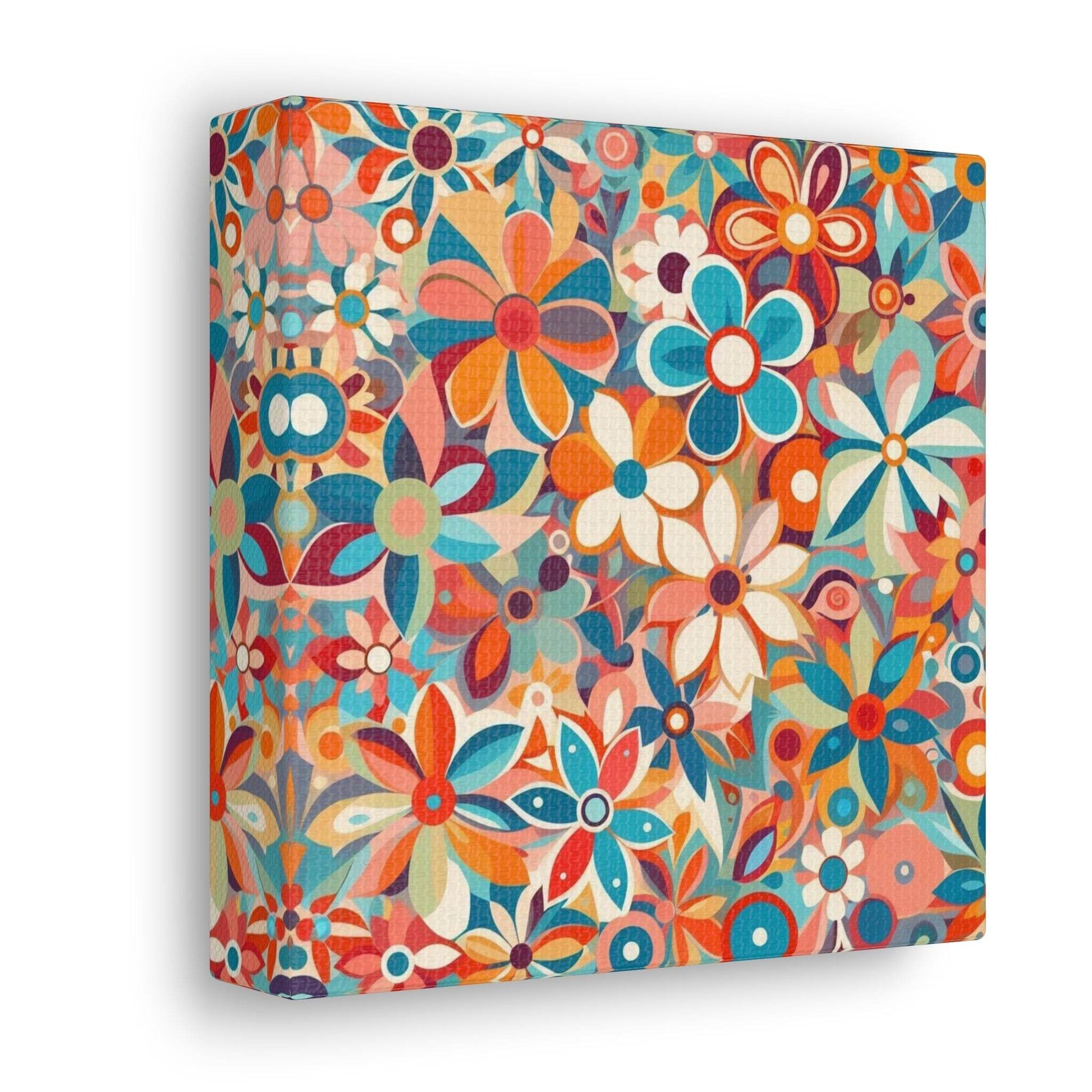 floral canvas wall art, abstract floral canvas