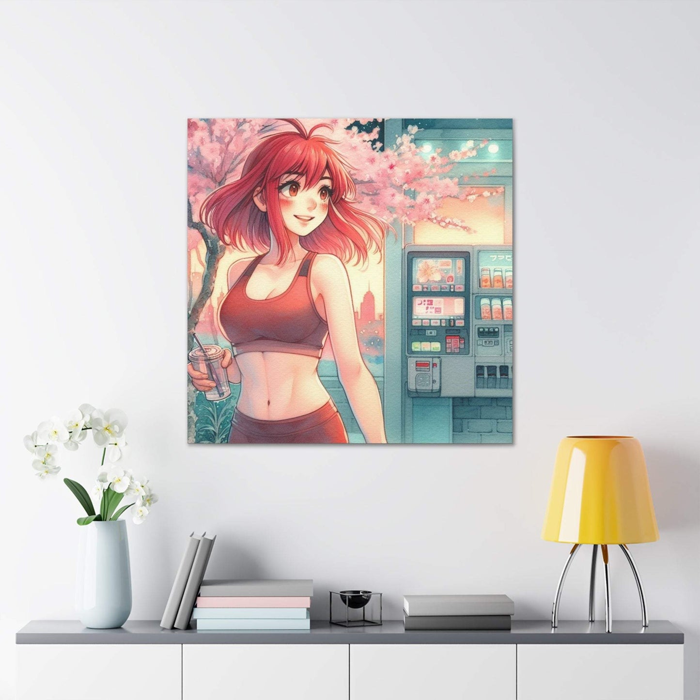 anime art, anime girl poster