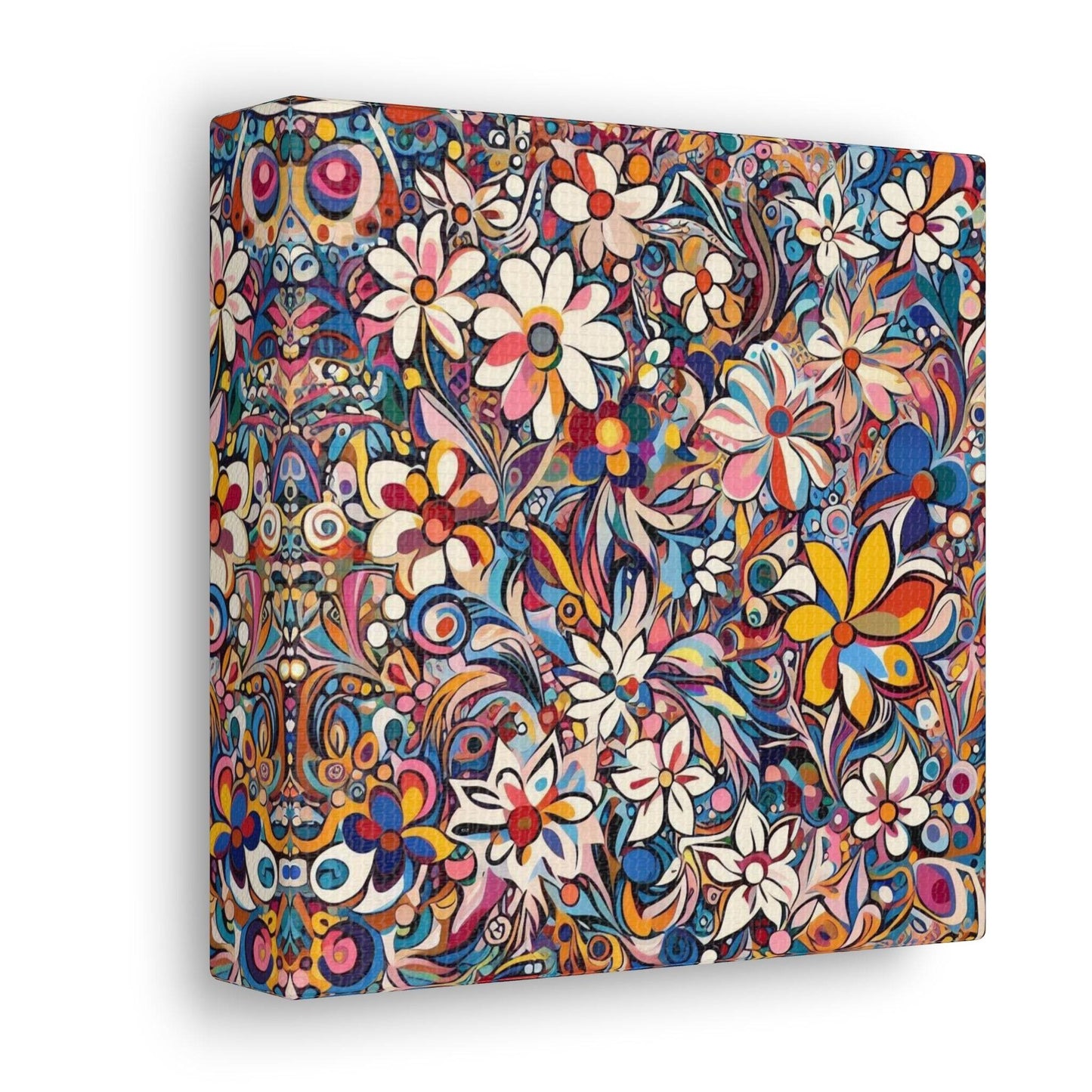 floral canvas wall art, abstract floral canvas