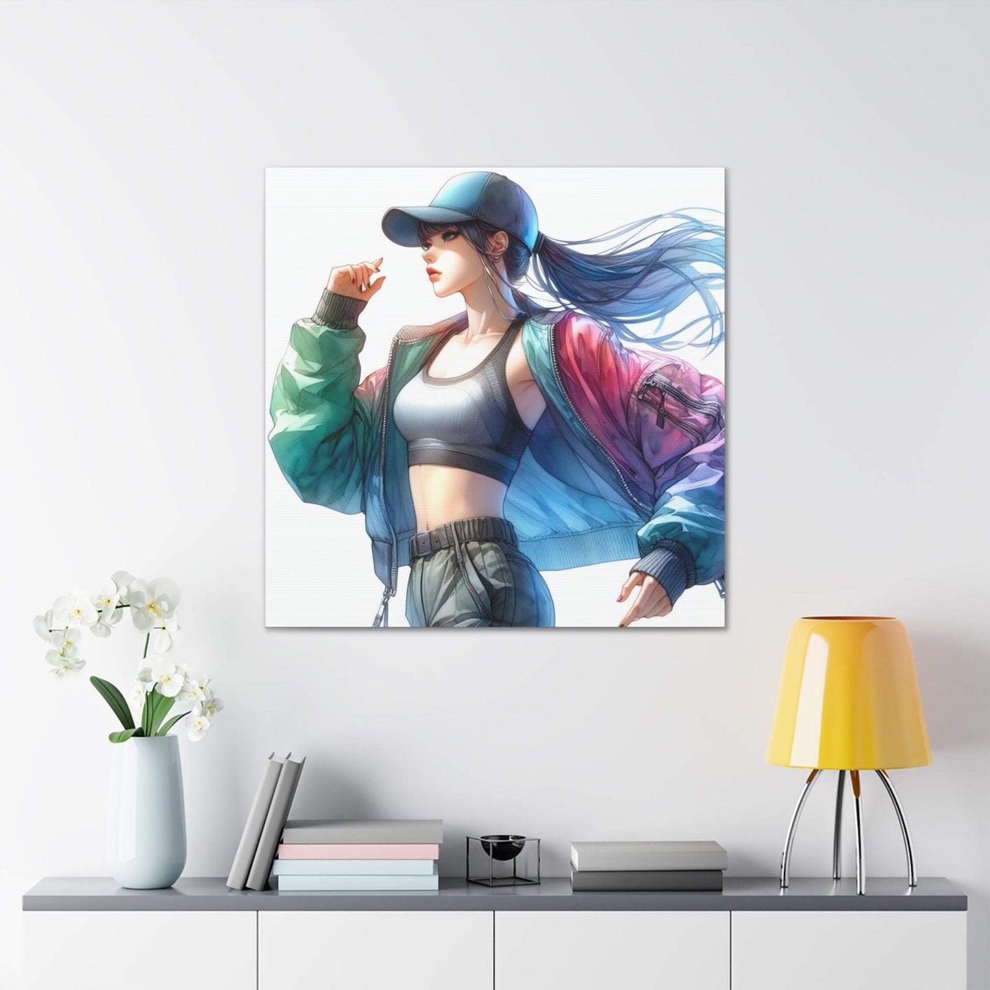 anime art, anime girl poster