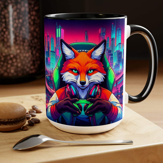 fox mug, gaming mug