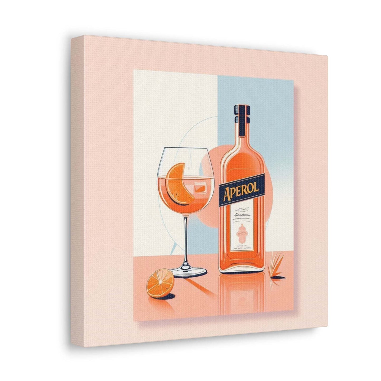 aperol spritz poster, cocktail poster, bar cart decor