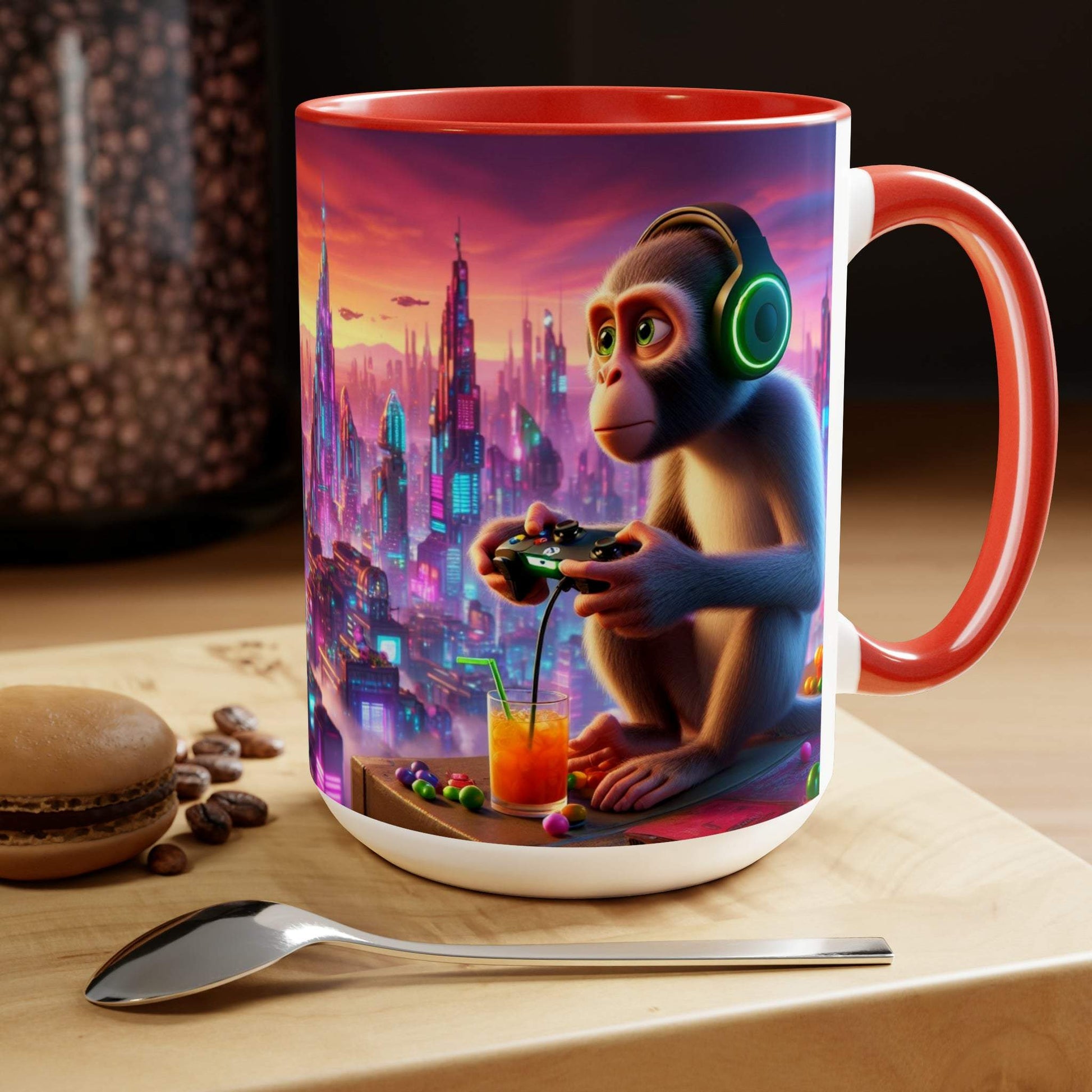 monkey mug, gaming mug