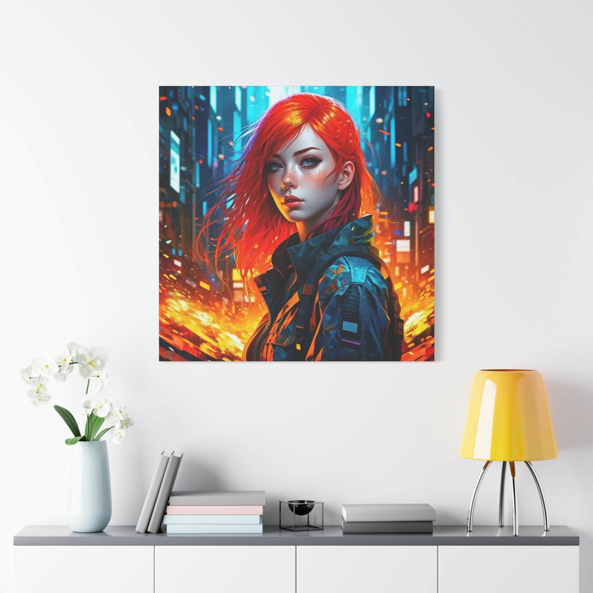 anime art, anime girl poster