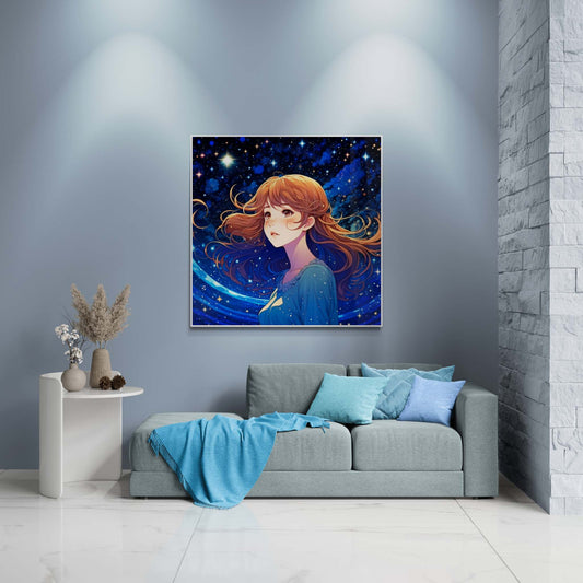 anime art, anime girl poster