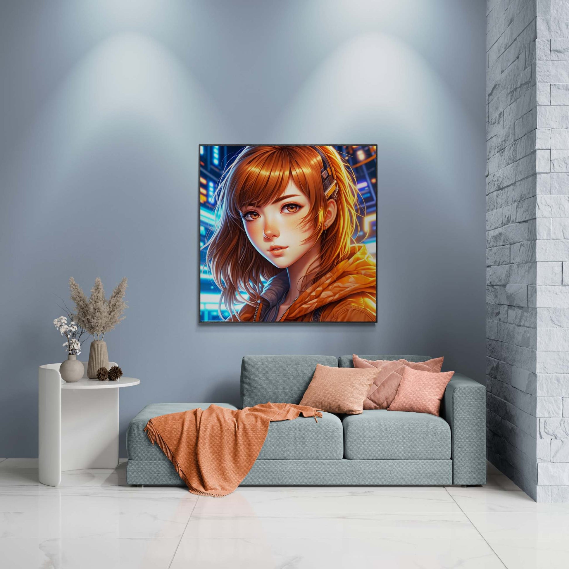 anime art, anime girl poster