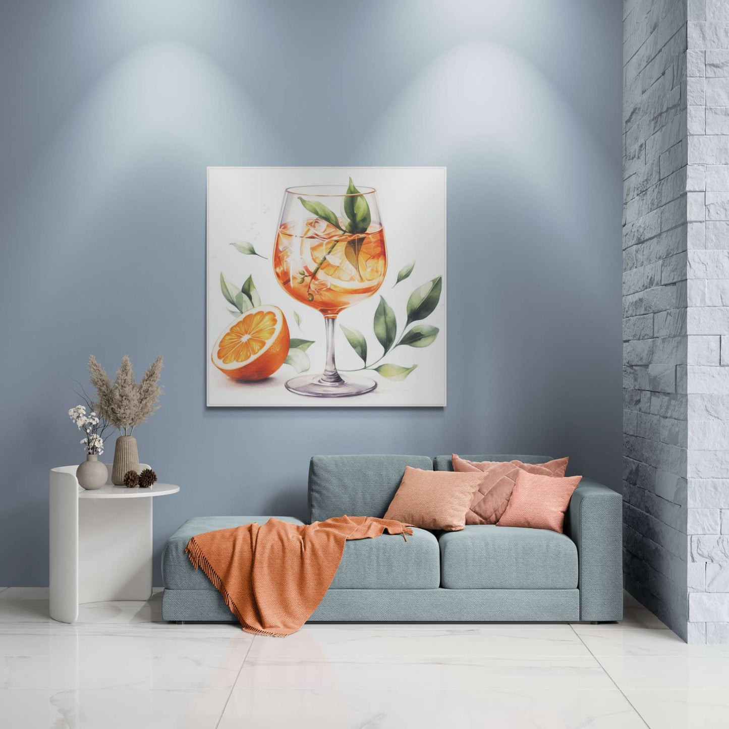 aperol spritz poster, cocktail poster, bar cart decor