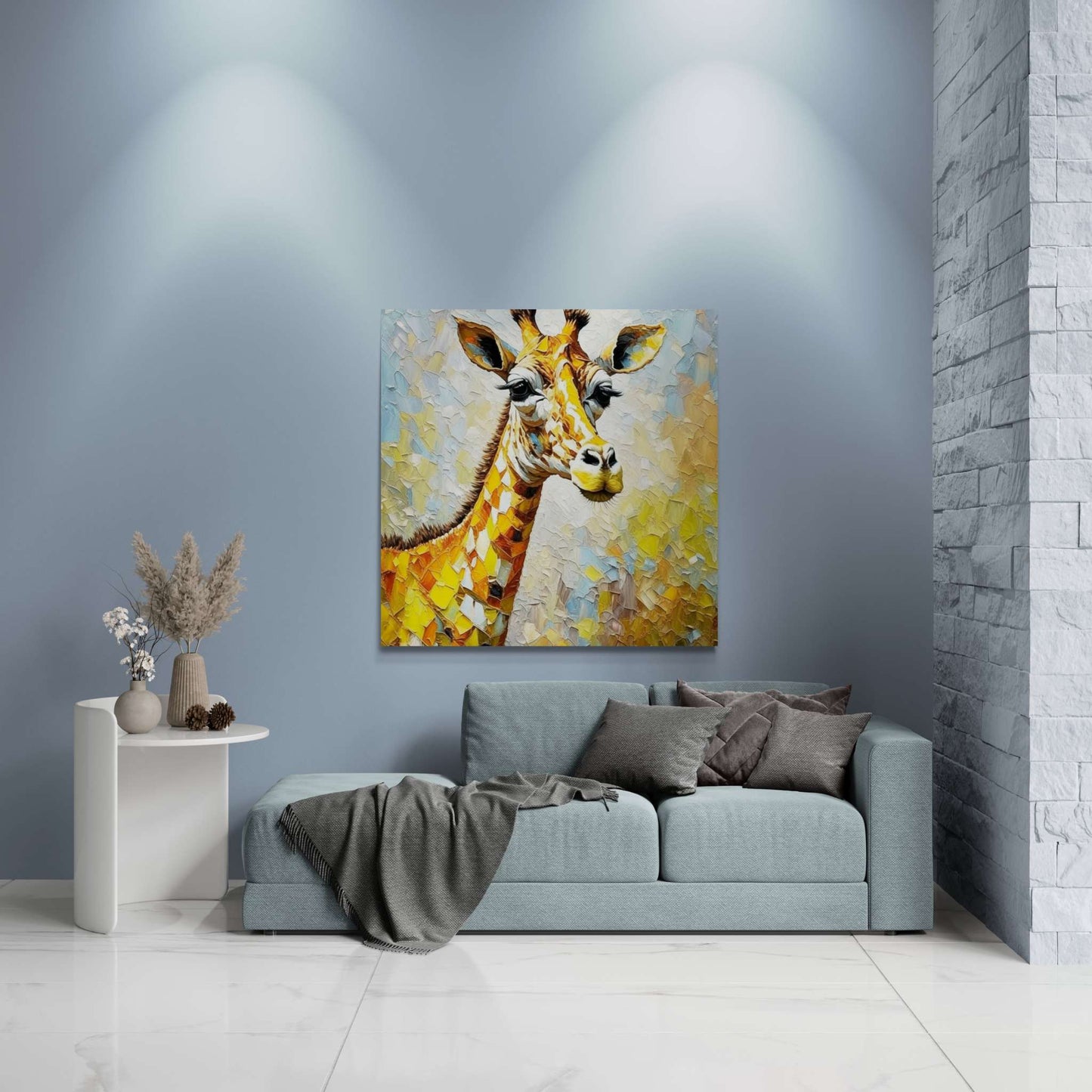 giraffe wall art, giraffe canvas, giraffe artwork