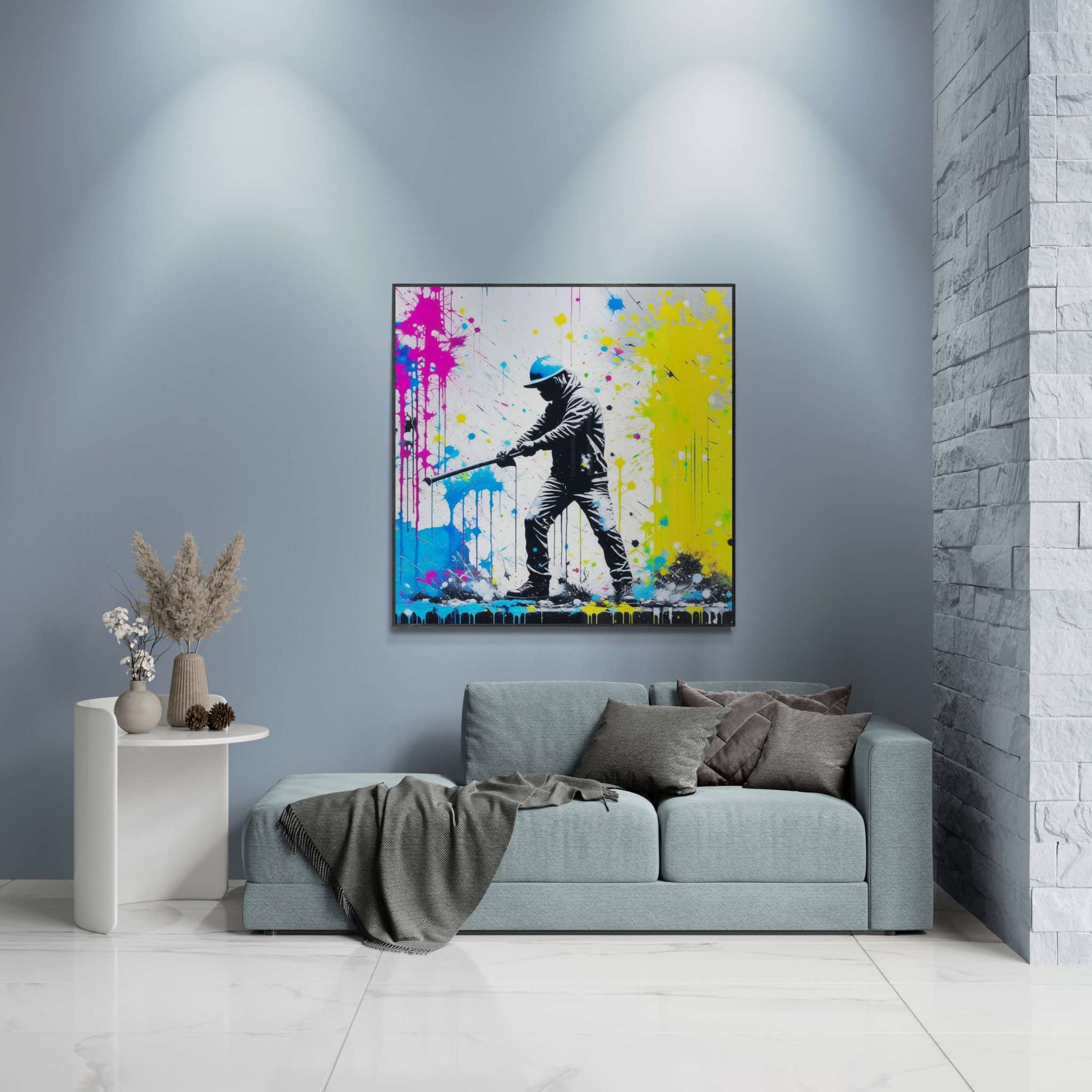 banksy print, banksy wall art canvas