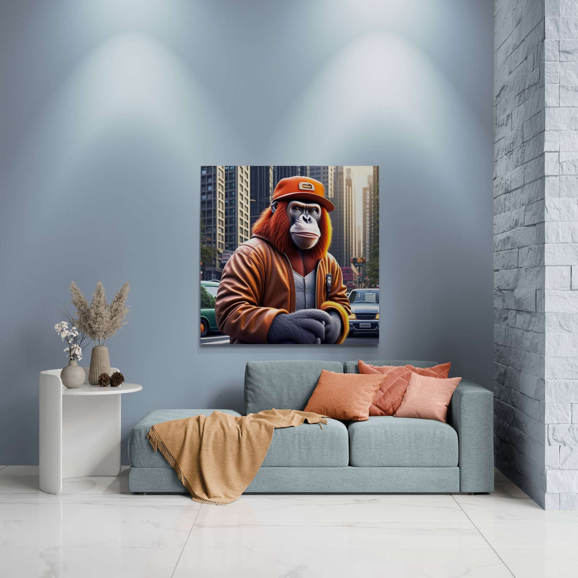 monkey artwork, gaming wall art, monkey wall art canvas