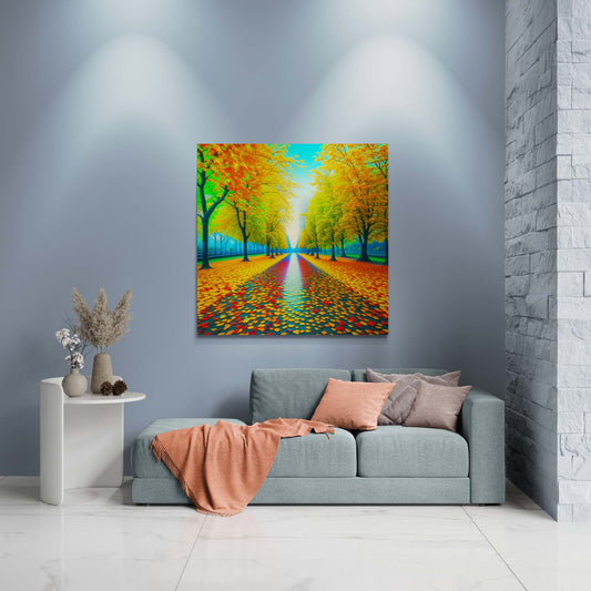 fall season canvas, fall season artwork