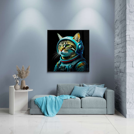 abstract cat art, gaming wall art