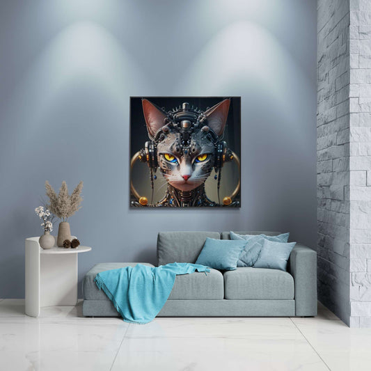 abstract cat art, gaming wall art