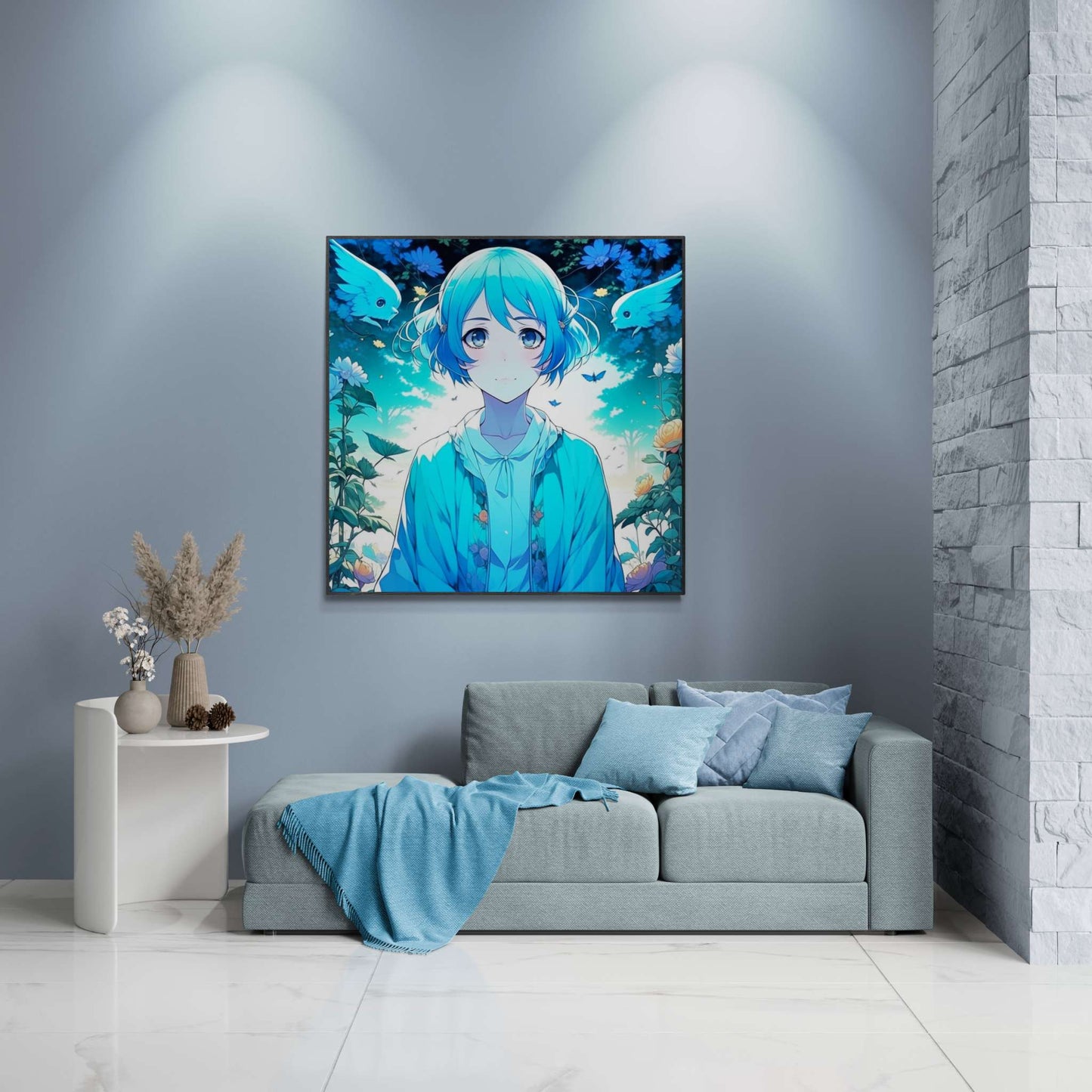 anime art, anime girl poster