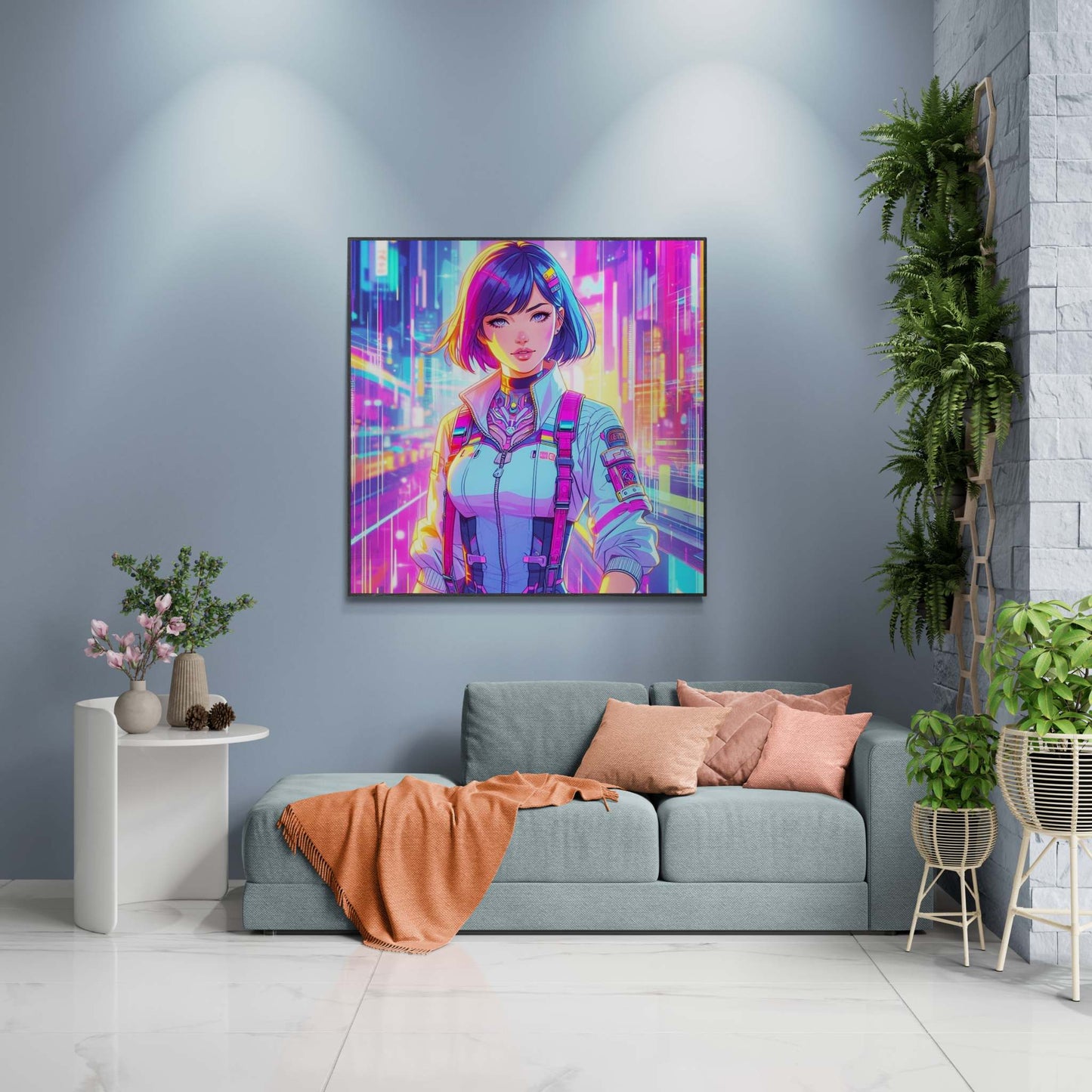 anime art, anime girl poster