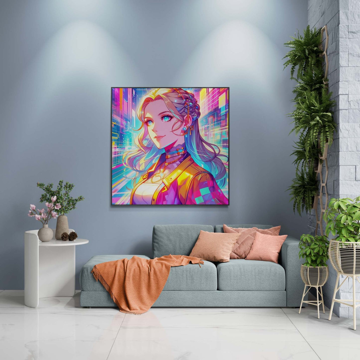 anime art, anime girl poster