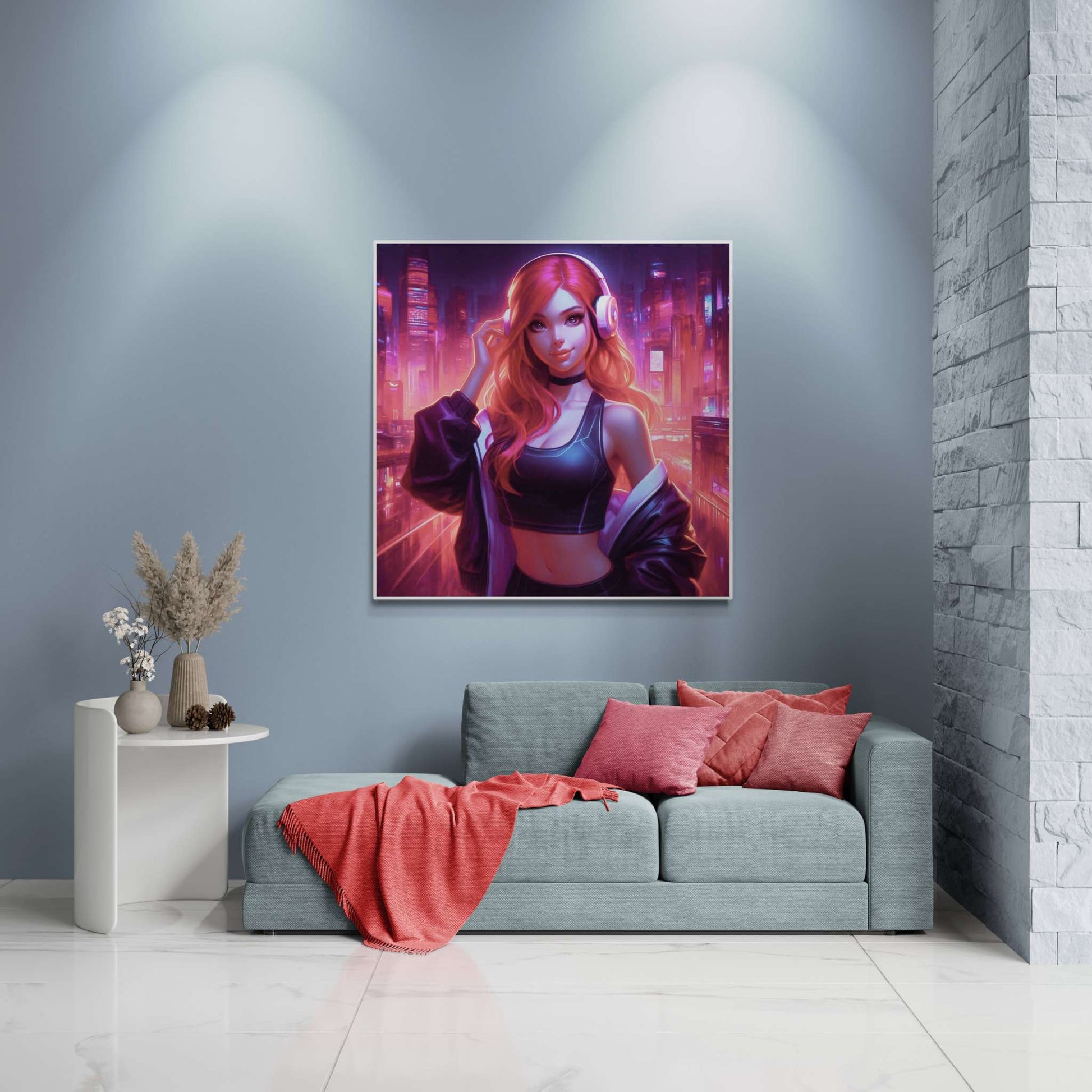 anime art, anime girl poster