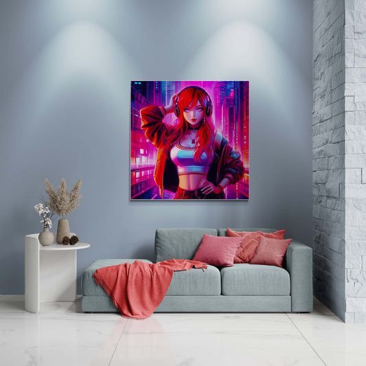 anime art, anime girl poster