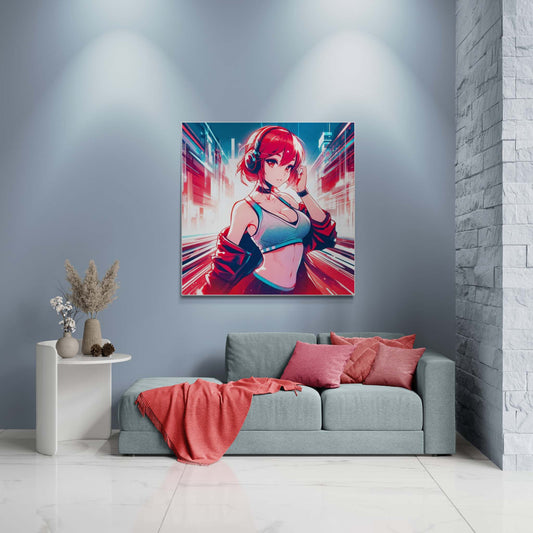 anime art, anime girl poster