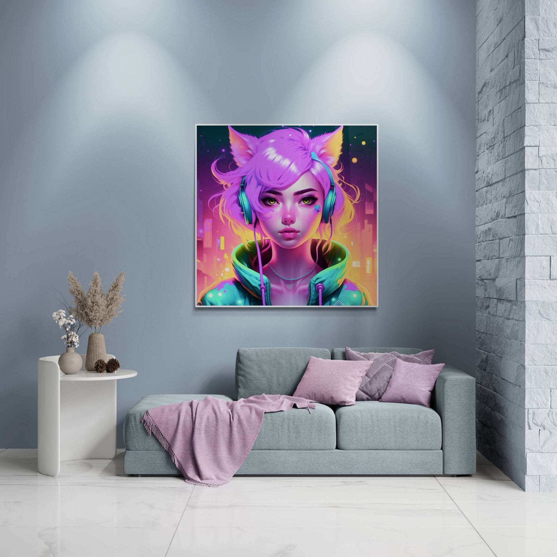 anime art, anime girl poster