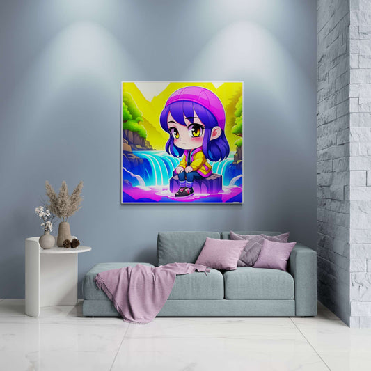 anime art, anime girl poster