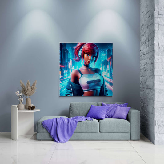 anime art, anime girl poster