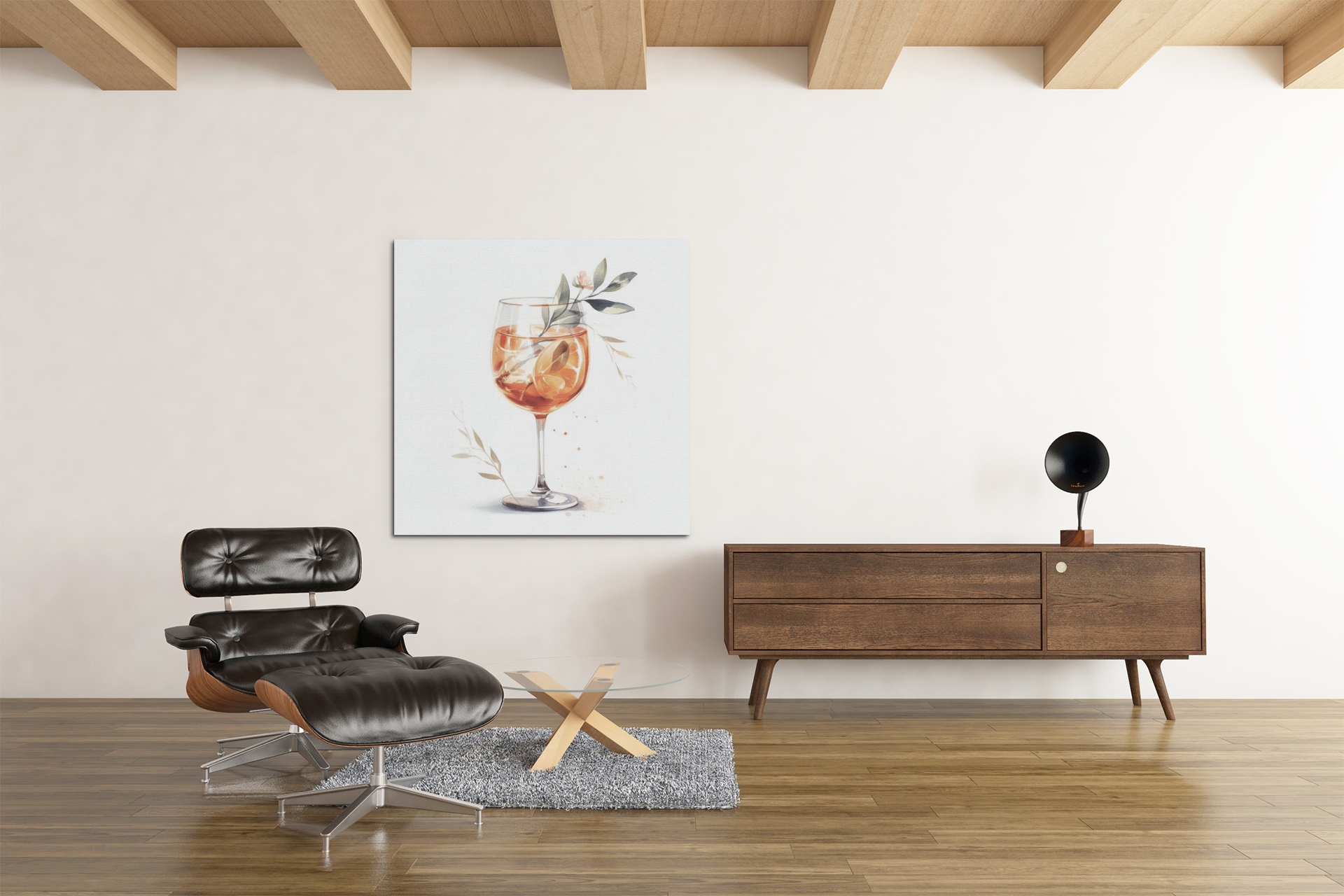 aperol spritz poster, cocktail poster, bar cart decor