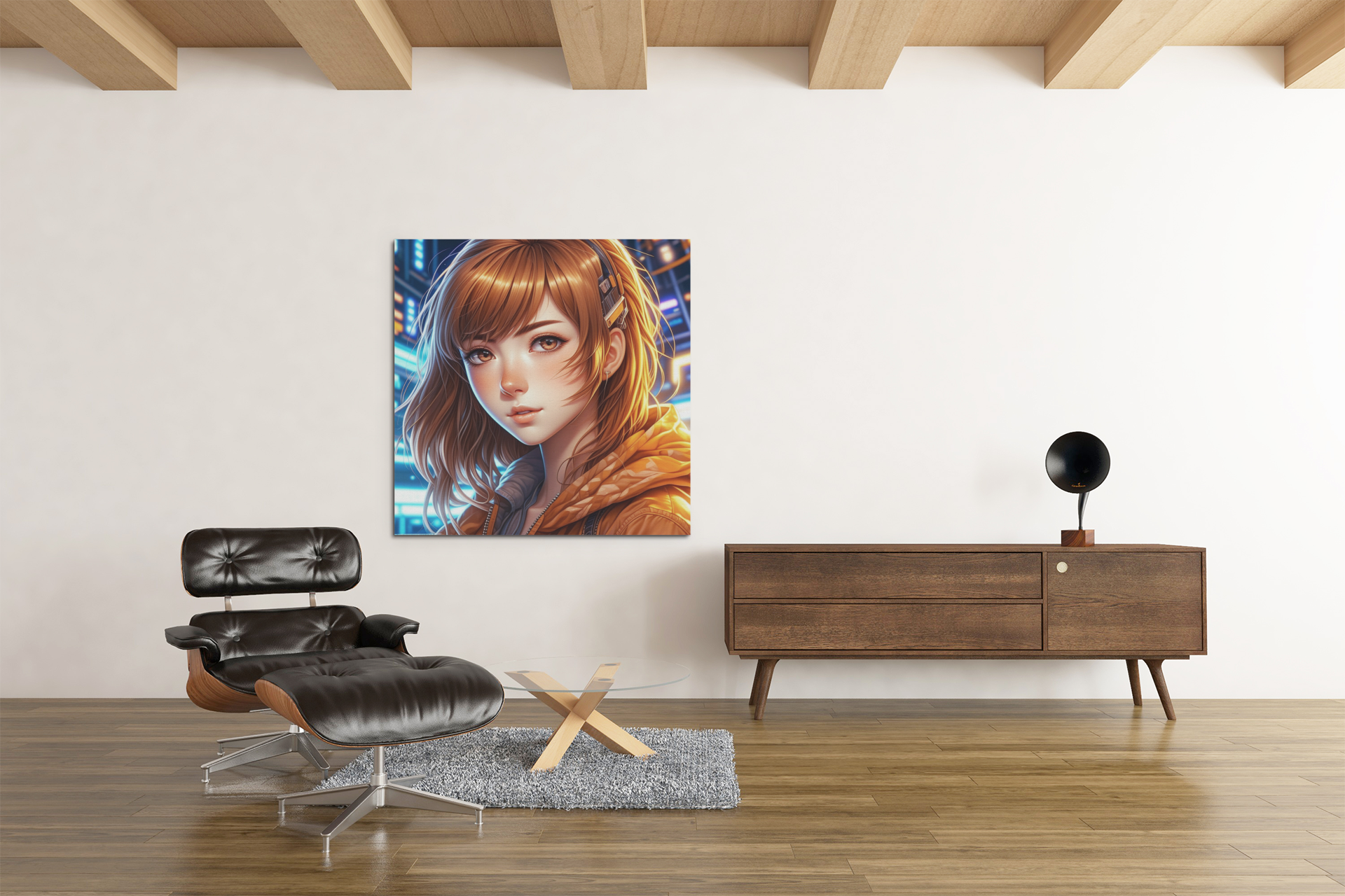 anime art. anime girl poster