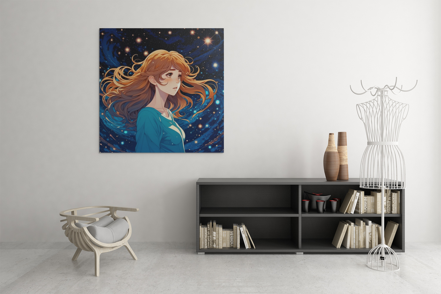 anime art, anime girl poster