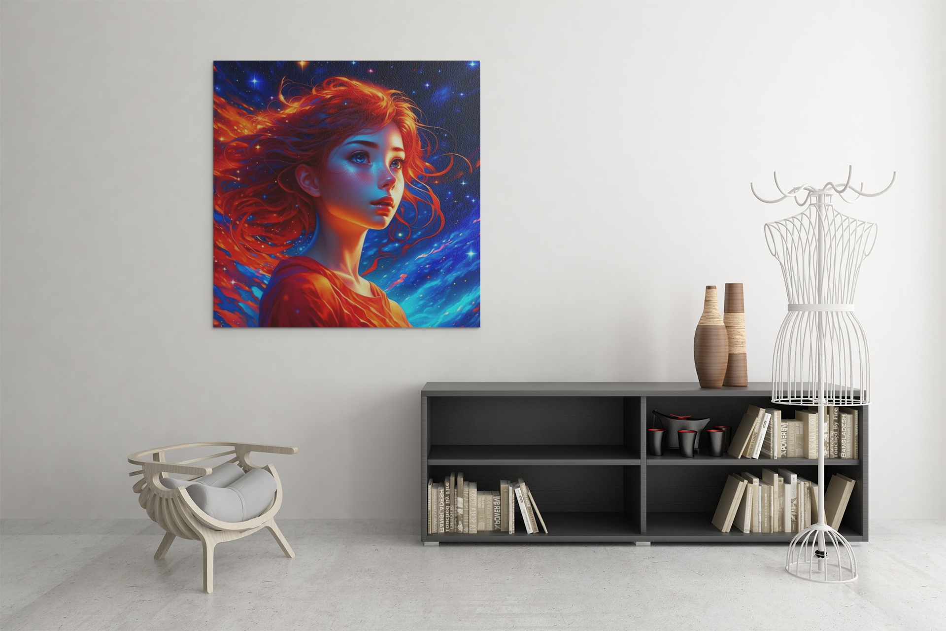 anime art, anime girl poster