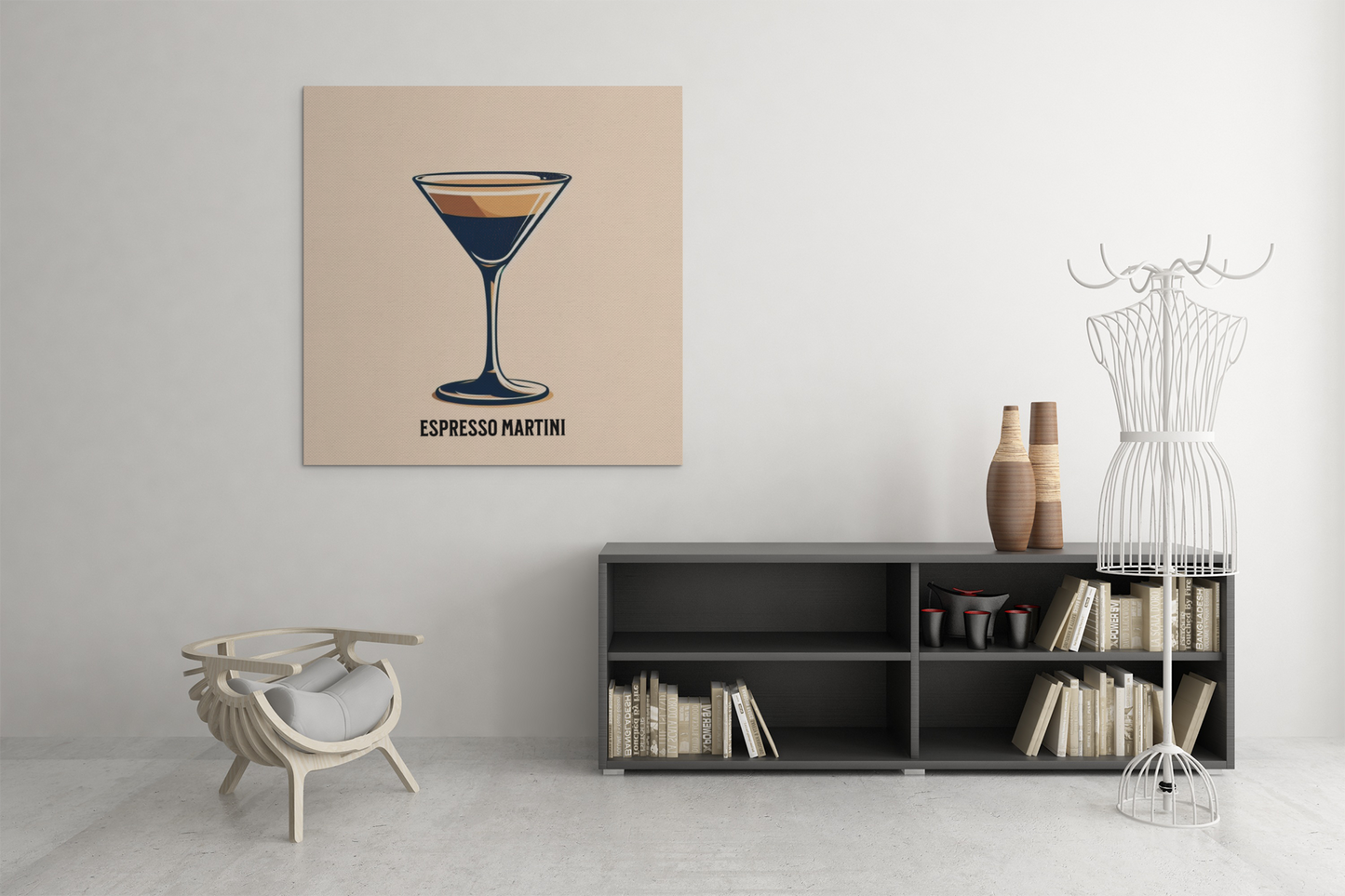 cocktail poster, bar cart decor