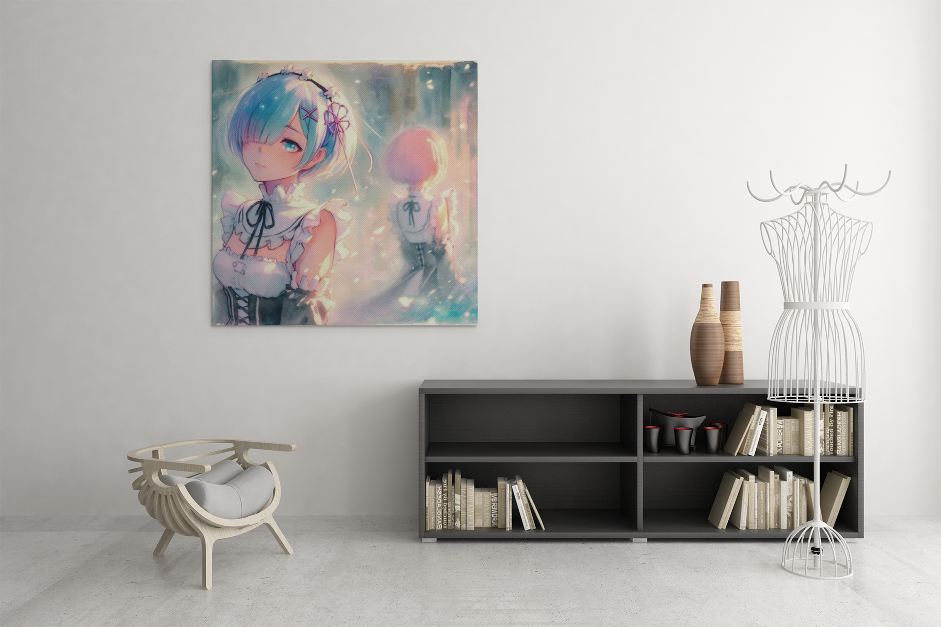 anime art, anime girl poster