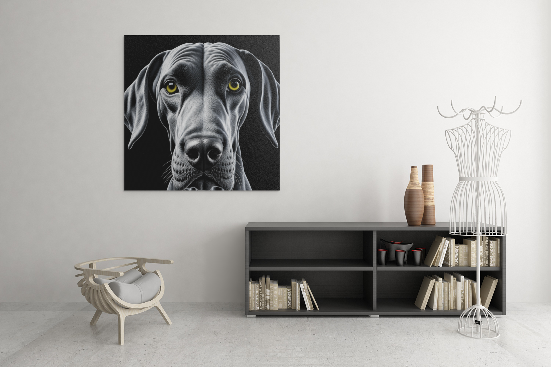 great dane artwork, great dane canvas