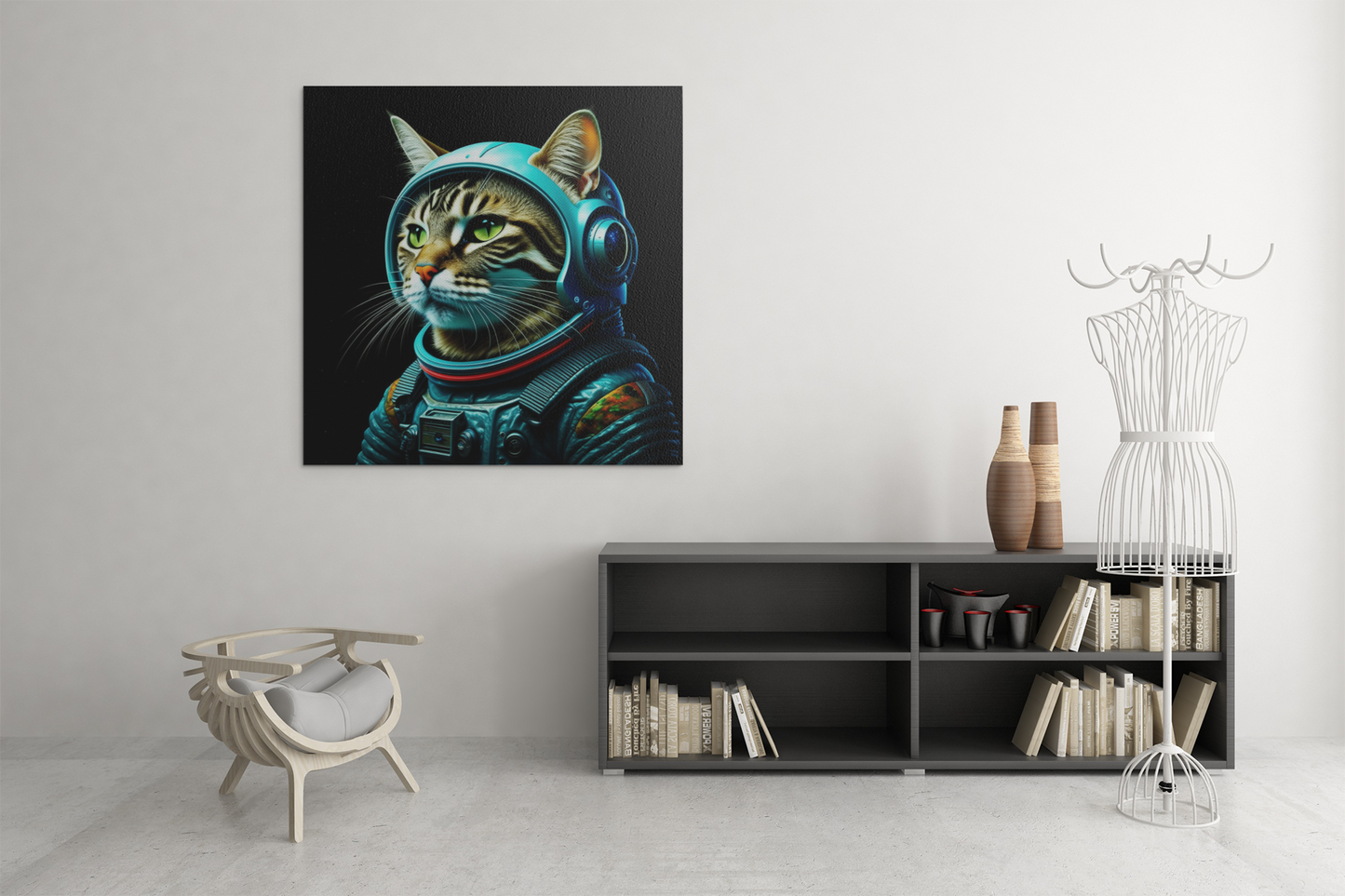 abstract cat art, gaming wall art