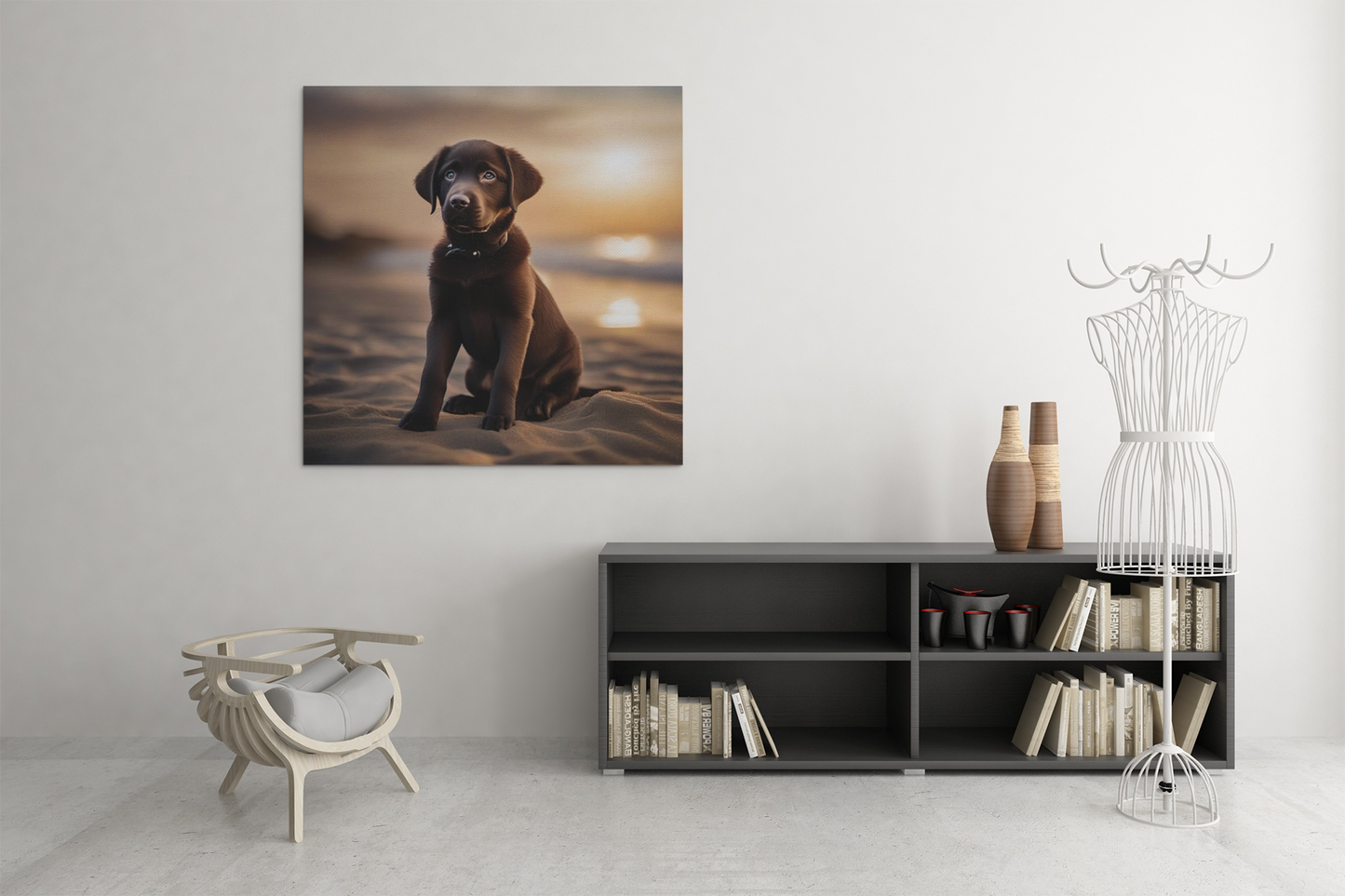 labrador print, labrador puppy