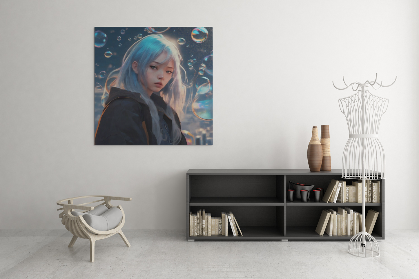 anime art, anime girl poster