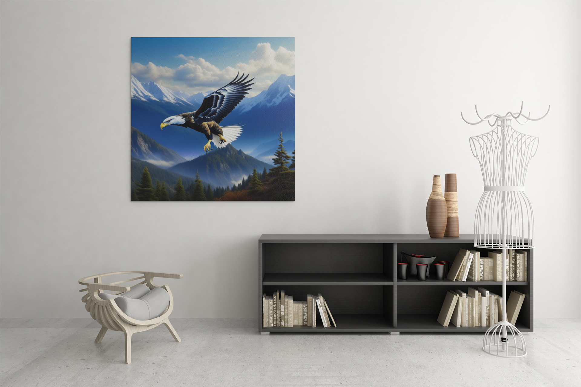 eagle canvas wall art, birds of prey