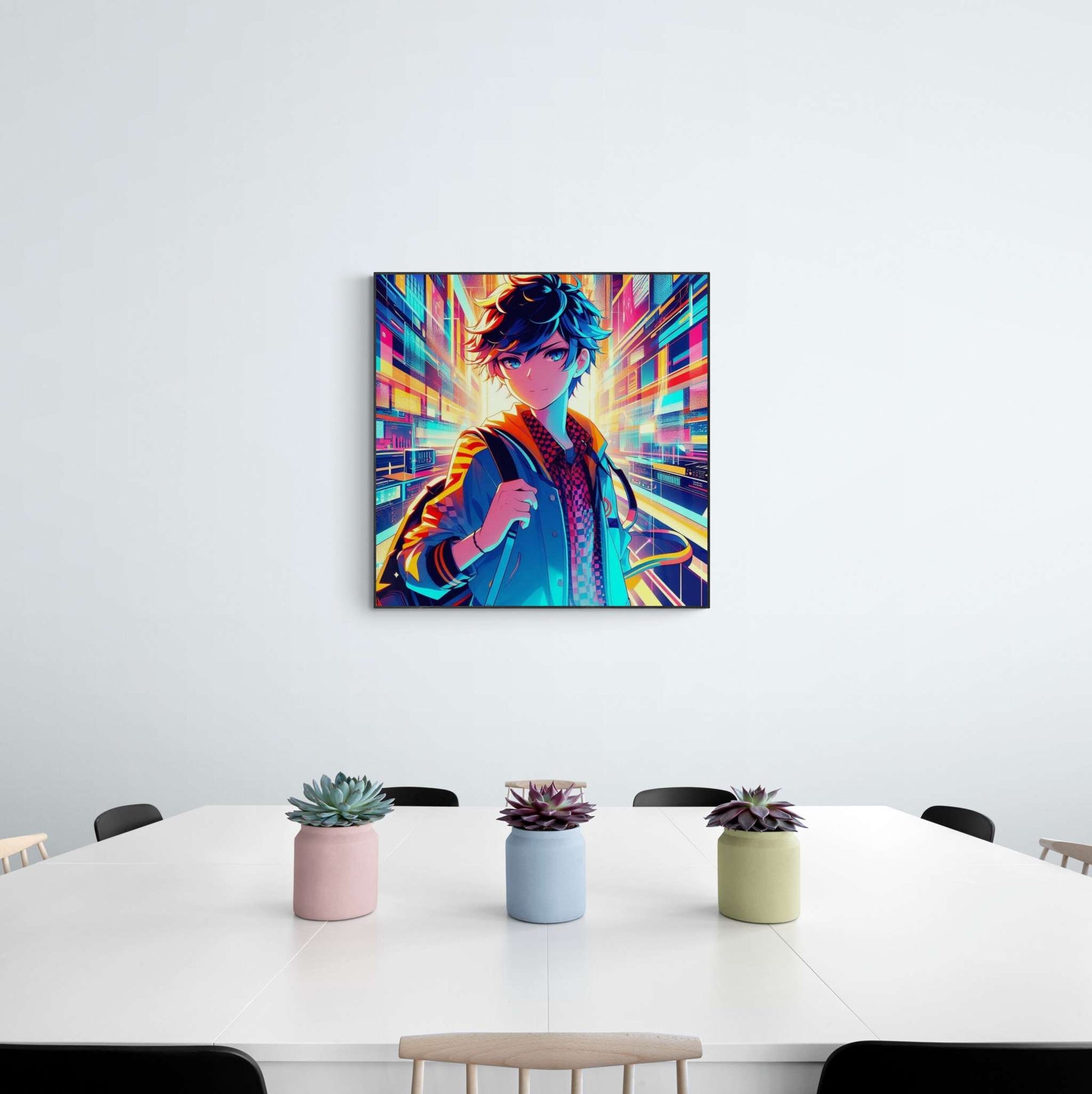 anime art, anime boy poster