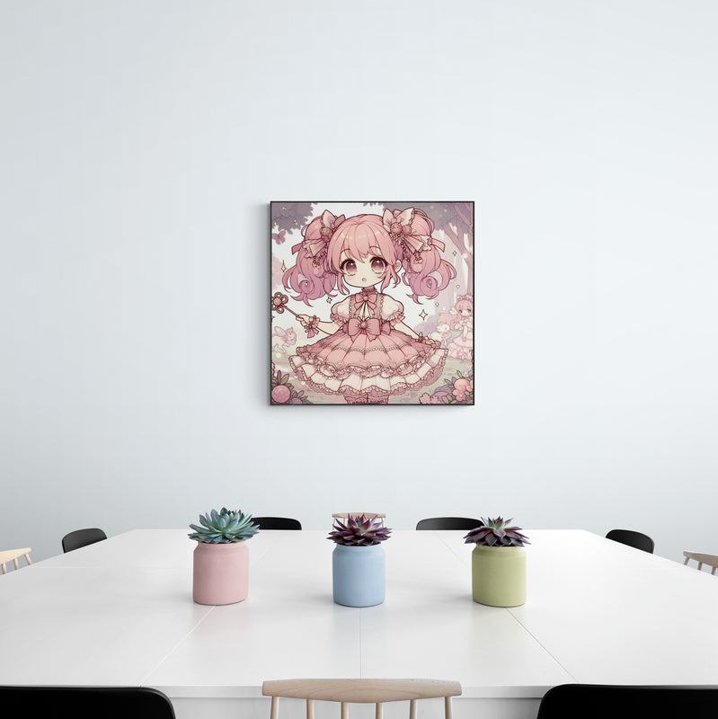 anime art, anime girl poster