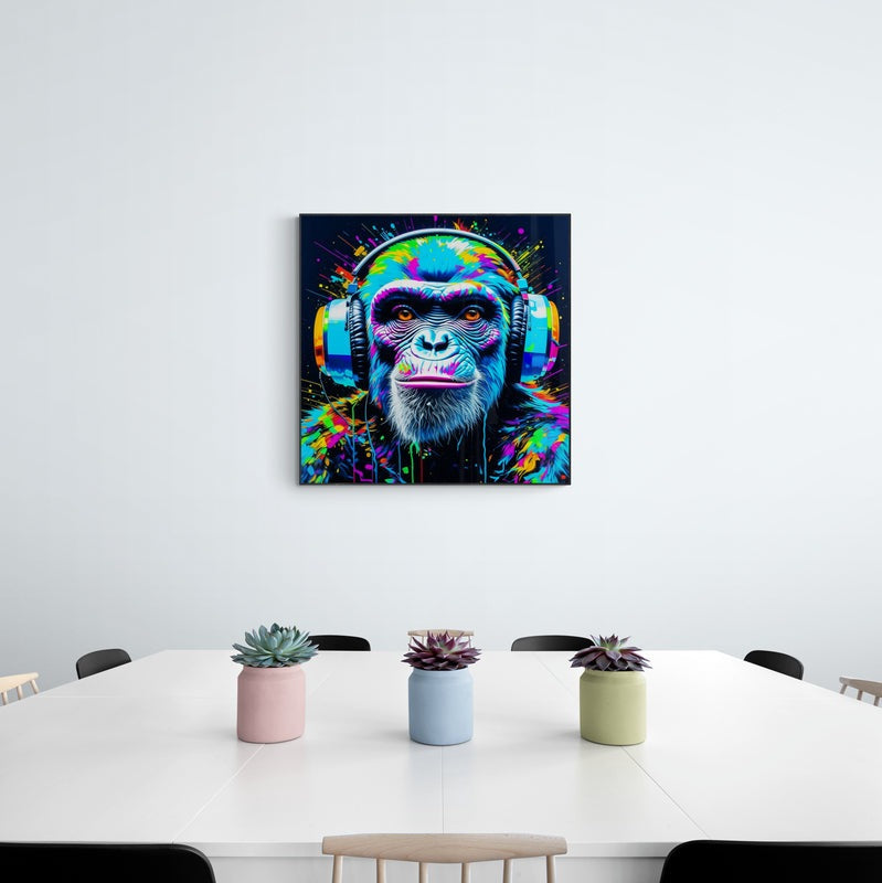 monkey artwork, gaming wall art, monkey wall art canvas