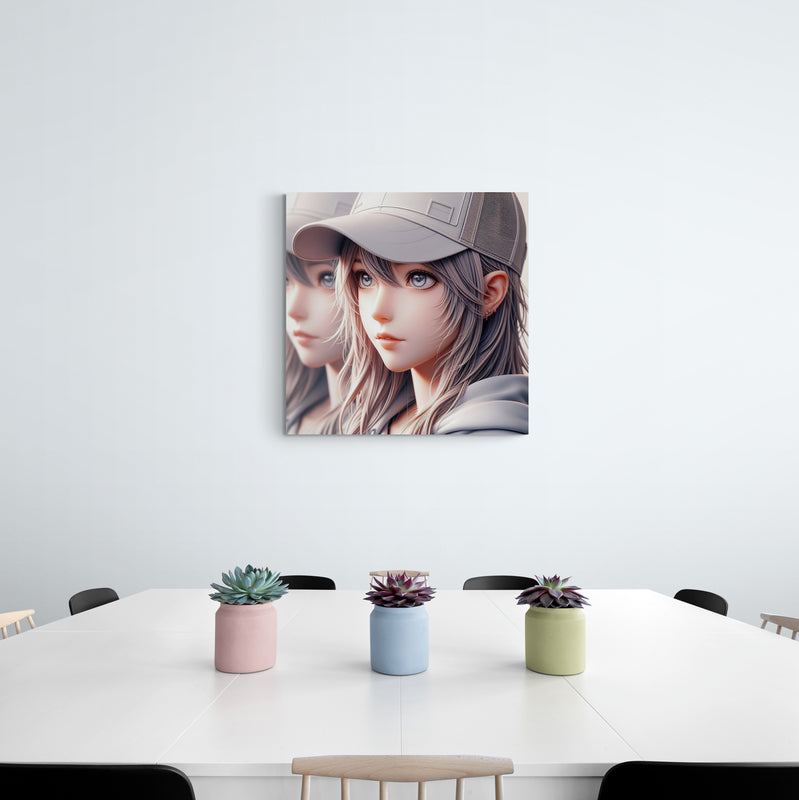 anime art, anime girl poster