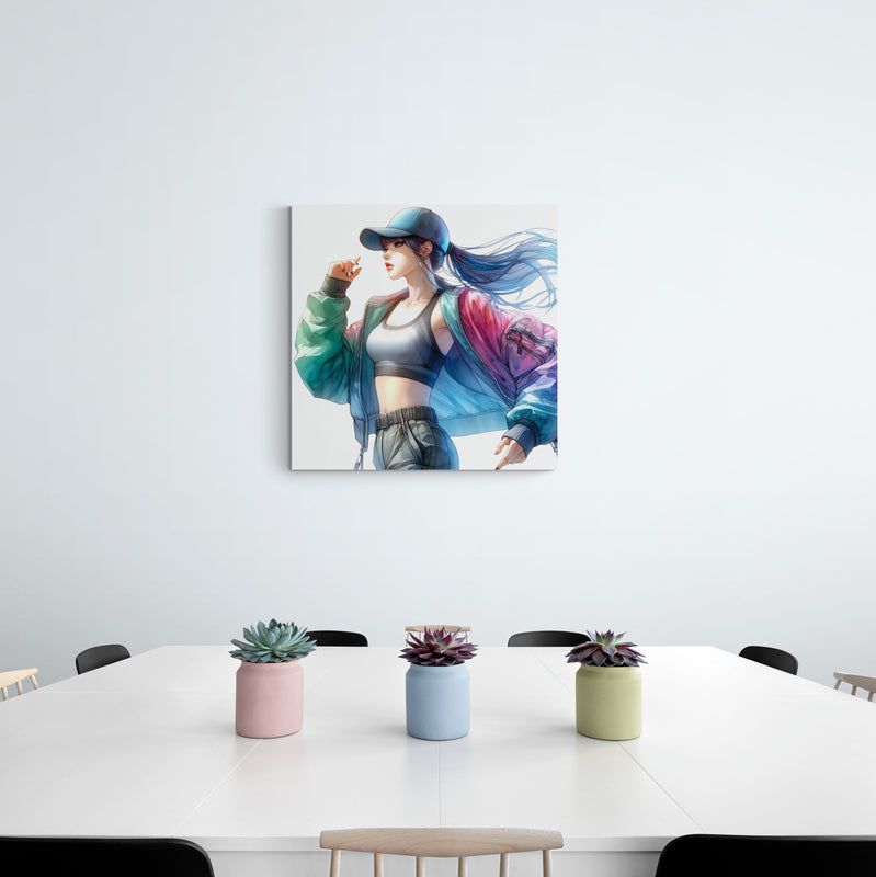 anime art, anime girl poster