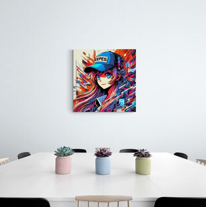 anime art, anime girl poster