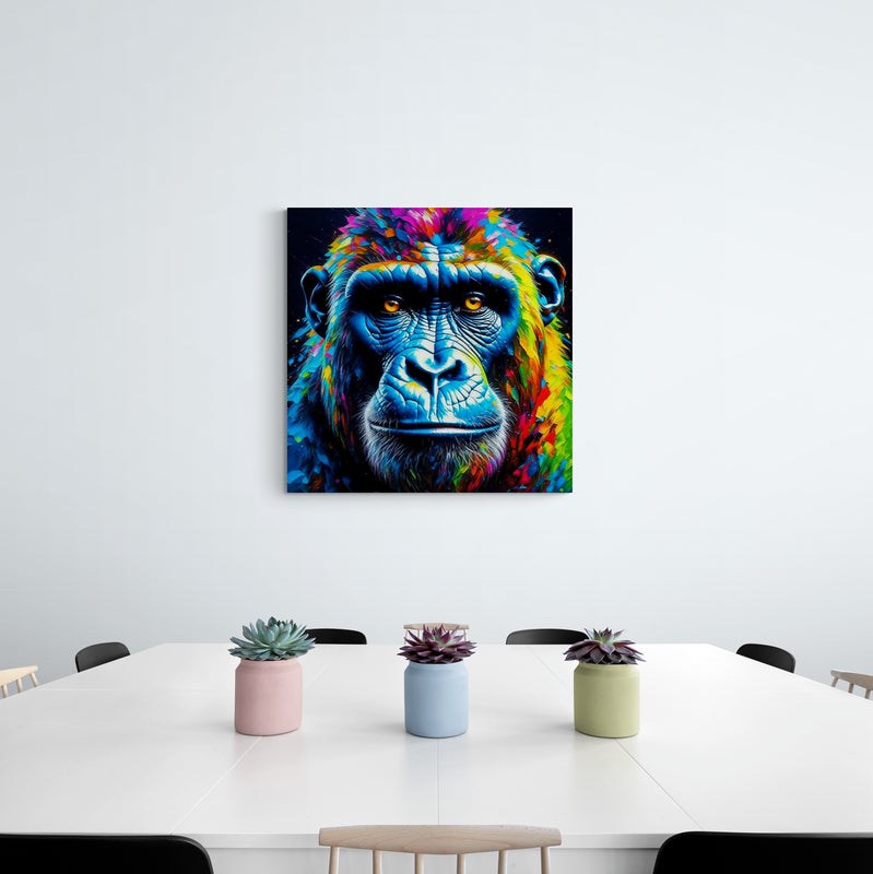 monkey artwork, gaming wall art, monkey wall art canvas