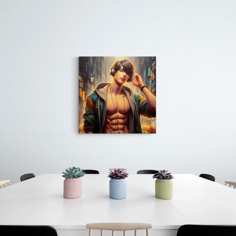 anime art, anime boy poster